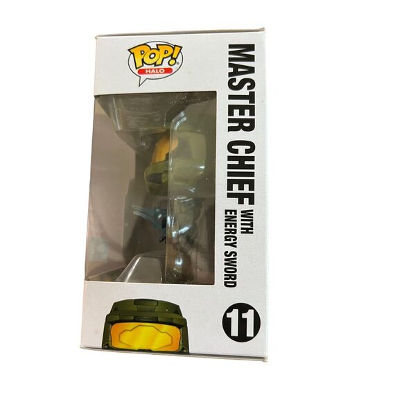 Funko Pop MASTER CHIEF WITH ENERGY SWORD Halo GameStop Exclusive Protector - Picture 2 of 6